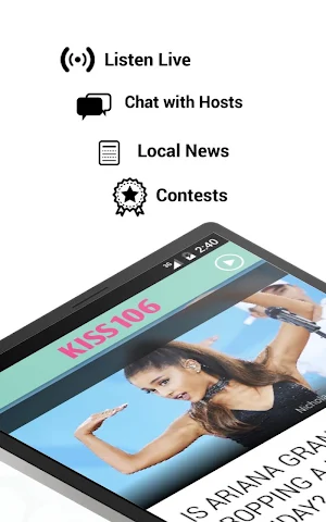106.1 KISS FM - Evansville's Pop Radio (WDKS) Screenshot 3