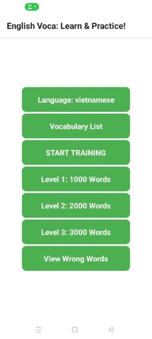 English Vocabulary Practice Screenshot 0