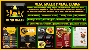 Menu Maker - Vintage Designs Screenshot 0