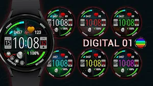 Digital 01 Watch Face Screenshot 0