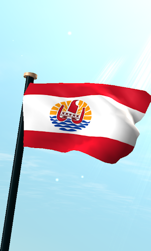 French Polynesia Flag 3D Screenshot 0