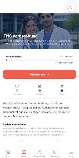 TMS Medizinertest Training Screenshot 0