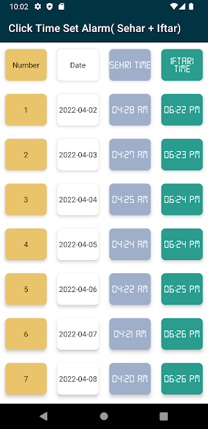 ramazan calender 2022 Screenshot 3