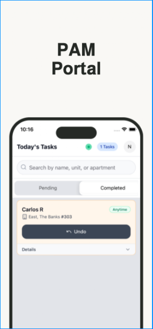 PAM Portal Screenshot 1