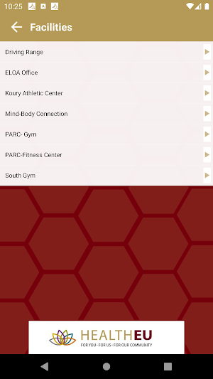 Elon University RecWell Screenshot 2