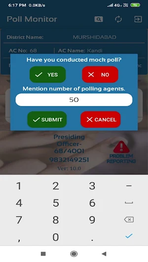 WB PollMonitoring App Screenshot 2