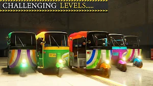 City Rickshaw: tuk tuk Parking Screenshot 1