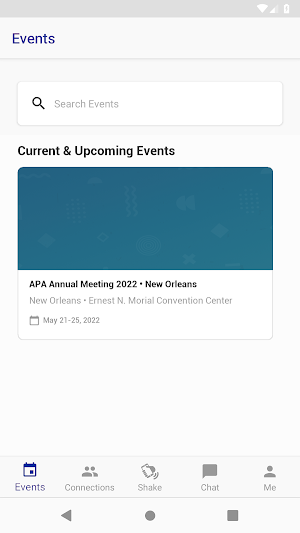 APA Meetings Screenshot 1