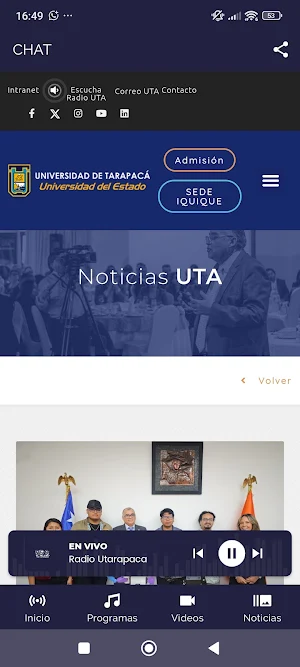 Radio UTarapaca Screenshot 2