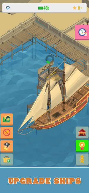 Idle Pirate 3d: Caribbean Island Tycoon Screenshot 0