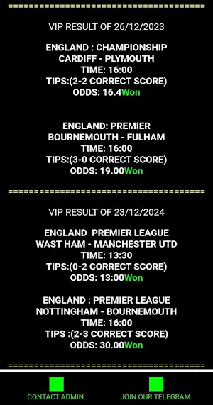 Correct Scores Source Screenshot 1
