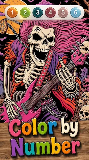 Color Skull by Number Screenshot 3