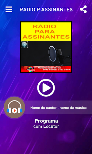 RÁDIO P/ ASSINANTES Screenshot 0