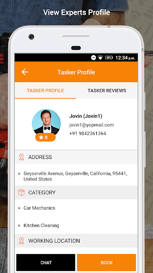 Dial-a-pro User Screenshot 2