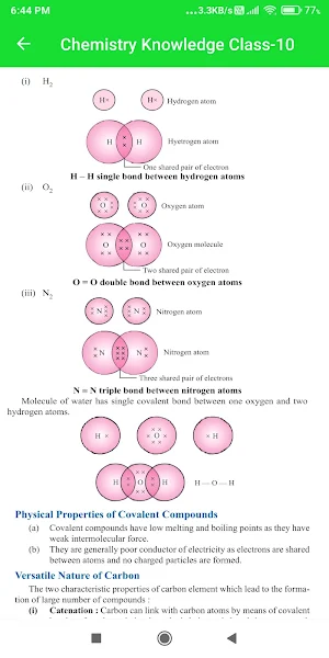Chemistry Knowledge Class-10 Screenshot 3