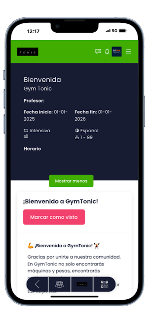 Gymtonic Sport Center Screenshot 2