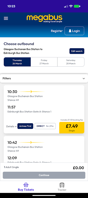 Megabus Screenshot 1