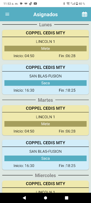 RFM Operador Screenshot 2