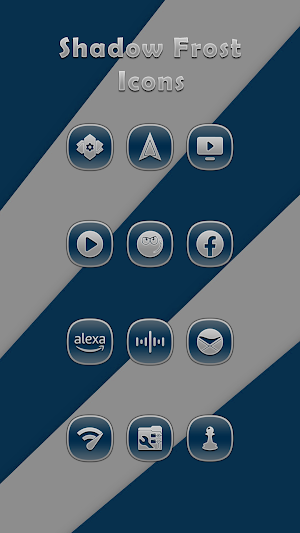 Shadow Frost Blue Icons Screenshot 3