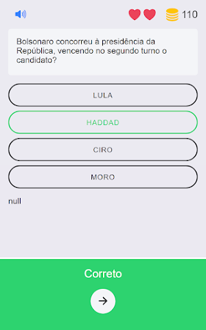 Bolsonaro Jogo: Bolsomito Quiz Screenshot 3