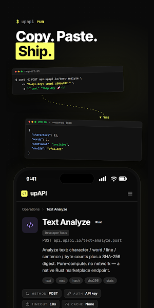 upAPI — API Marketplace Screenshot 1