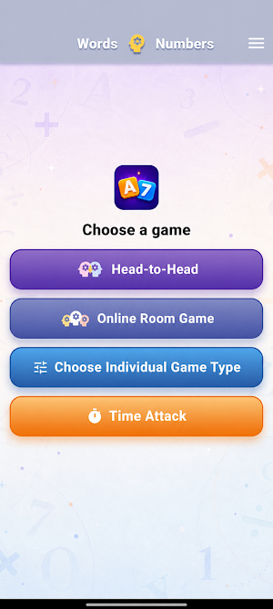 Words & Numbers Game Screenshot 0