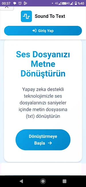 Sound To Text Dönüştürücü Screenshot 0