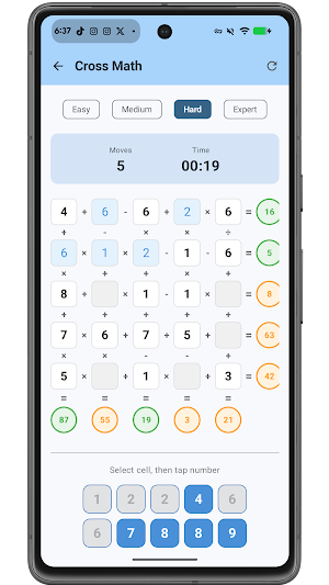 CrossMath: Math Puzzle Game Screenshot 3