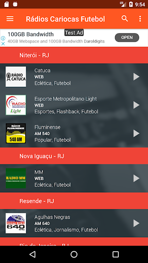 Rádios Cariocas de Futebol - AM e FM do RJ Screenshot 3