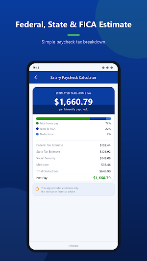 Paycheck Calculator USA Screenshot 1