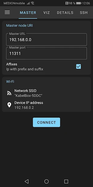 ROS-Mobile Screenshot 1