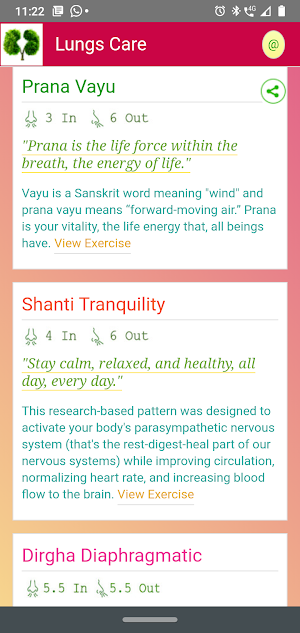 Oxygen & Lungs Care Screenshot 2