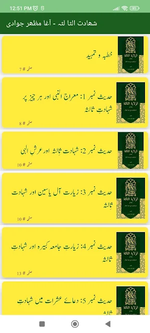 شھادت  الثا لثہ-آغا مظھر جوادی Screenshot 0