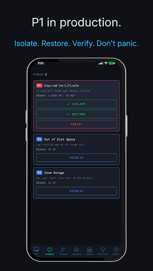 Incident Commander: Sysadmin Screenshot 1