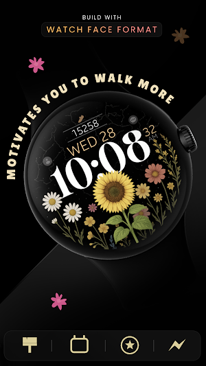 Sunflower Steps watch face Screenshot 2