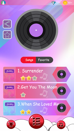 Picus Piano Game Canción Screenshot 0