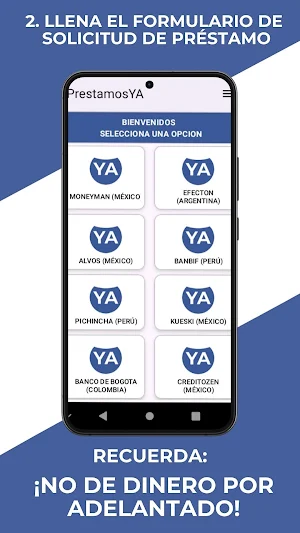 PrestamosYA préstamos en línea Screenshot 2
