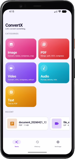 ConvertX: File Converter Screenshot 0
