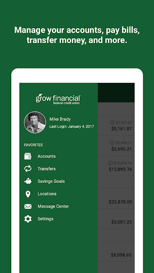 Grow Mobile Banking Screenshot 2
