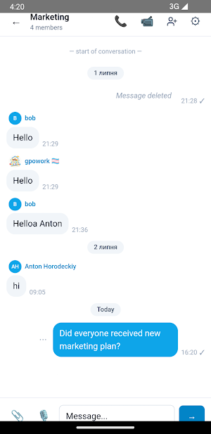 Tuc-Tuc: Business Messenger Screenshot 0