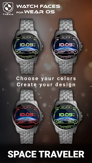 Space Traveler Watch Face Screenshot 1