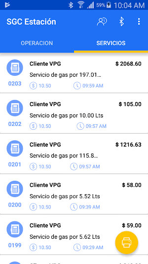 SGC Móvil Estación Screenshot 2
