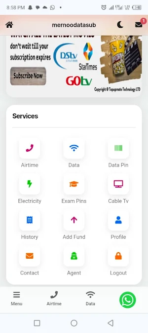 MERNNOO DATA SUB Screenshot 2