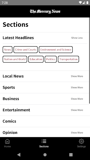The Mercury News Screenshot 2