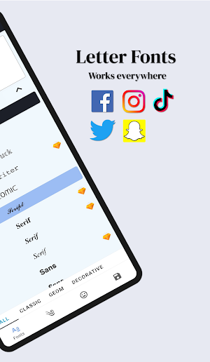 Letter Fonts : Fonts, Symbols & Stylish Text Screenshot 1