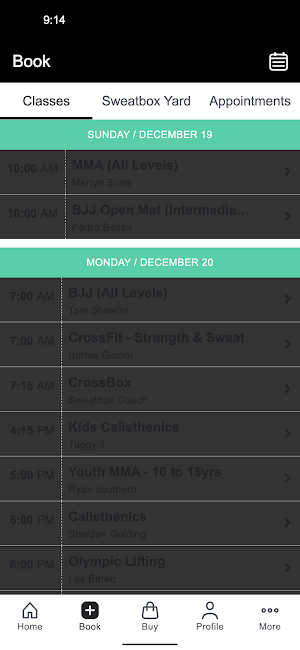 Sweat Box Gym Screenshot 1