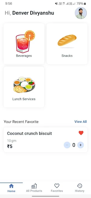 Rubico Canteen App Screenshot 1