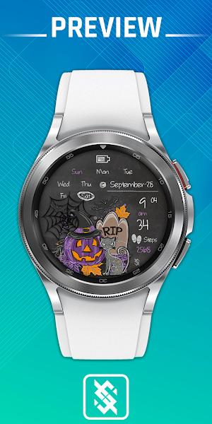 BFF77- Halloween Cat & Pumpkin Screenshot 0