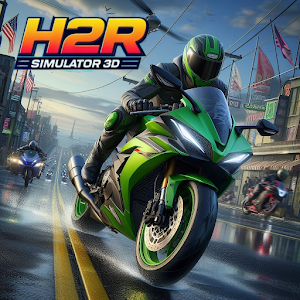 Simulator Ninja Kawasaki H2R Screenshot 2
