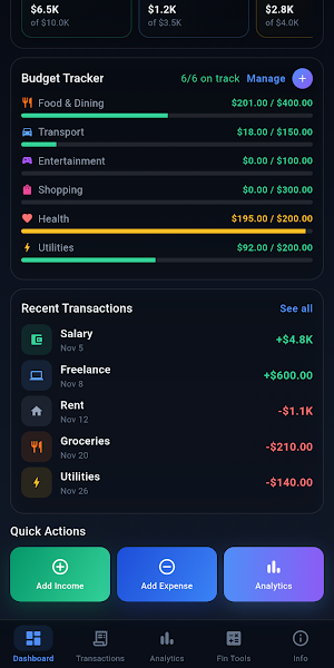 FinManager Screenshot 1